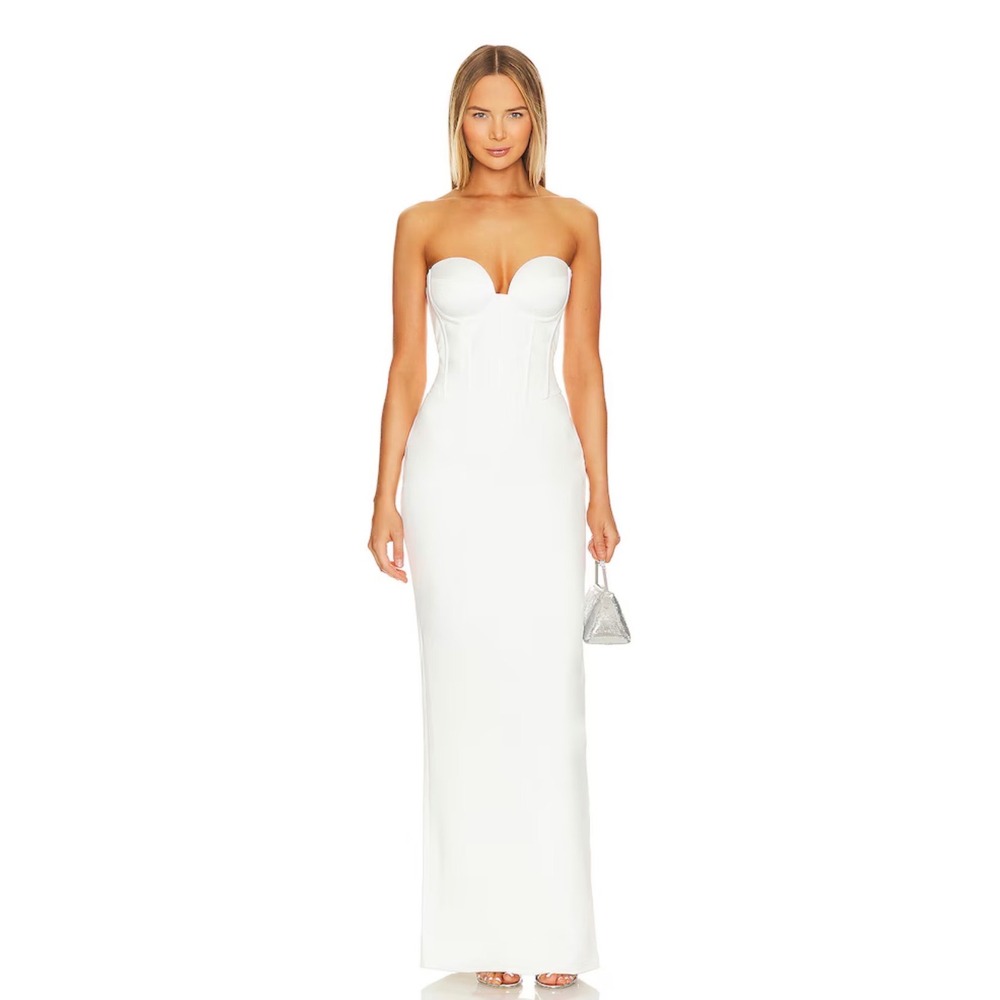 retrofete Luna Cocktail Dress in White Size XXS Please See Pictures